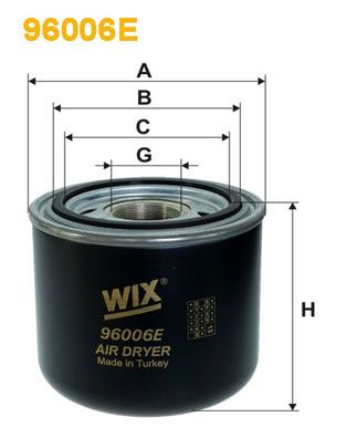 WIX FILTERS Осушитель воздуха, пневматическая система 96006E